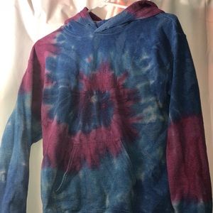 Zine tye dye hoodie